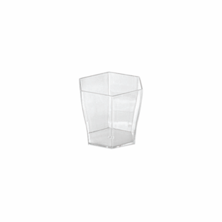 Mise en bouche hexagone cristal 5,5 cl - 46 x 55 x 46 mm