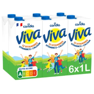 LAIT 1/2 ECREME VIVA - 1L